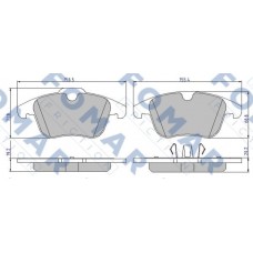 FO 927181 FOMAR Friction Комплект гальмівних колодок дисковий гальм