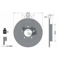 BDS1966 BENDIX Braking Гальмівний диск