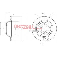 6110344 METZGER Гальмівний диск