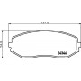8DB 355 012-351 HELLA PAGID Комплект гальмівних колодок дисковий гальм