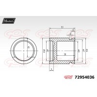72954036 MAXTECH Поршень корпус скоби гальма
