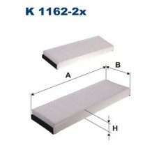 K 1162-2x FILTRON Фільтр повітря у внутрішньому просторі