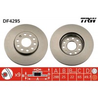 DF4295 TRW Гальмівний диск