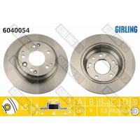 6040054 GIRLING Гальмівний диск