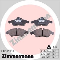 23990.205.1 ZIMMERMANN Комплект гальмівних колодок дисковий гальм