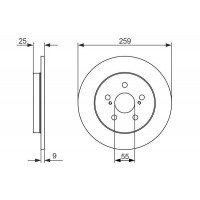 0 986 479 721 BOSCH Гальмівний диск
