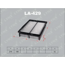LA-429 LYNXauto Повітряний фільтр