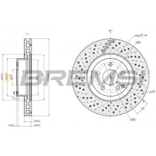 CD7769V BREMSI Гальмівний диск