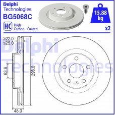 BG5068C DELPHI Гальмівний диск