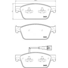 P 85 141 BREMBO Комплект гальмівних колодок дисковий гальм