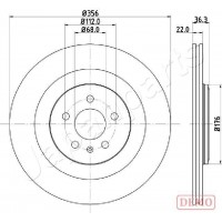 DP-0917C JAPANPARTS Гальмівний диск