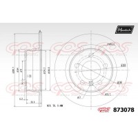 873078 MAXTECH Гальмівний диск