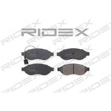 402B0219 RIDEX КомплеК т гальмівних колодок, дискове гальмо