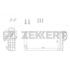MK-5088 ZEKKERT Теплообмінник обігрів салону