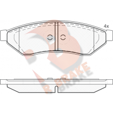 RB1726 R BRAKE Комплект гальмівних колодок дисковий гальм