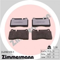 24098.970.1 ZIMMERMANN Комплект гальмівних колодок дисковий гальм
