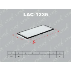 LAC-1235 LYNXauto Фільтр повітря у внутрішньому просторі
