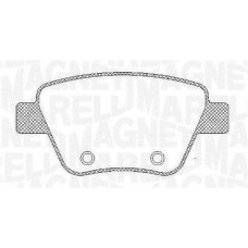 363916060441 MAGNETI MARELLI Комплект гальмівних колодок дисковий гальм