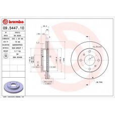 09.5447.10 BREMBO Гальмівний диск
