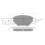 TX 13-53 TOMEX Brakes КомплеК т гальмівних колодок, дискове гальмо