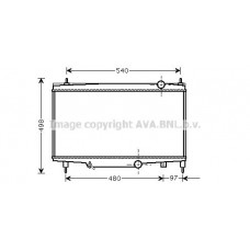 PE2229 AVA QUALITY COOLING Радіатор охолодження двигуна