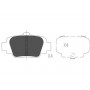 KBP-6547 KAVO PARTS Комплект гальмівних колодок дисковий гальм