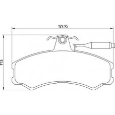 363710200290 MAGNETI MARELLI Комплект гальмівних колодок дисковий гальм