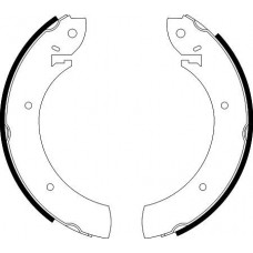 8DB 355 000-551 HELLA PAGID Комплект гальмівних колодок