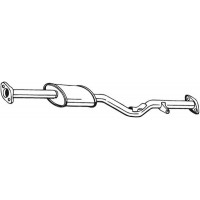 280-121 BOSAL Середній глушник вихлопних газів