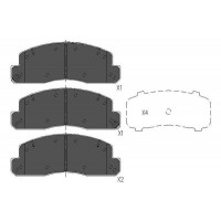 KBP-9088 KAVO PARTS Комплект гальмівних колодок дисковий гальм