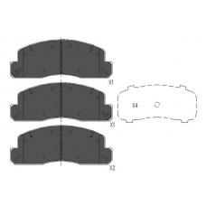 KBP-9088 KAVO PARTS Комплект гальмівних колодок дисковий гальм