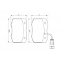 0 986 424 768 BOSCH КомплеК т гальмівних колодок, дискове гальмо