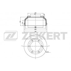 BS-5064 ZEKKERT Гальмівний барабан