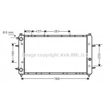VNA2114 AVA QUALITY COOLING Радіатор охолодження двигуна