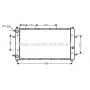 VNA2114 AVA QUALITY COOLING Радіатор охолодження двигуна