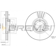 CD6848V BREMSI Гальмівний диск