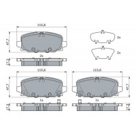 0 986 424 963 BOSCH КомплеК т гальмівних колодок, дискове гальмо