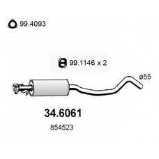 34.6061 ASSO Середній глушник вихлопних газів