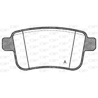 BPA1352.00 OPEN PARTS Комплект гальмівних колодок дисковий гальм