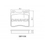DBP1538 DANAHER Комплект гальмівних колодок дисковий гальм