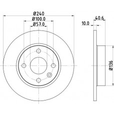 8DD 355 108-251 HELLA Гальмівний диск