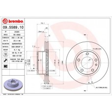 09.5589.10 BREMBO Гальмівний диск