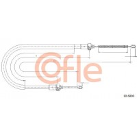 10.6890 COFLE Тросик, cтояночный тормоз
