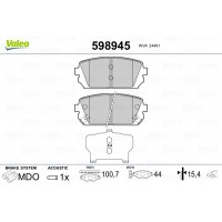 598945 VALEO Комплект гальмівних колодок дисковий гальм