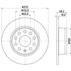 MDC2848C MINTEX Гальмівний диск