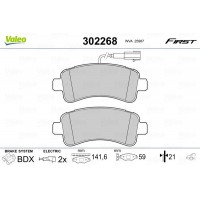 302268 VALEO Комплект гальмівних колодок дисковий гальм