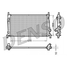 DRM10075 DENSO Радіатор охолодження двигуна