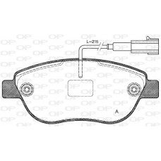 BPA0859.11 OPEN PARTS КомплеК т гальмівних колодок, дискове гальмо