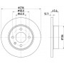 MDC711 MINTEX Гальмівний диск