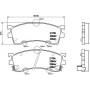 P 49 023 BREMBO Комплект гальмівних колодок дисковий гальм